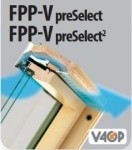 FAKRO PreSelect MAX PPP-V P2 11-114X140 Dbl Vit Proj+rot. PVC BLANC